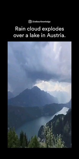 Endless Knowledge - Facts & News | A microburst drops heavy rain over Austria’s Lake Millstatt! Follow us [@Endless_Knowledge] for more interesting stuff! 🔬🚀 - - 𝘋𝘔 𝘧𝘰𝘳... | Instagram