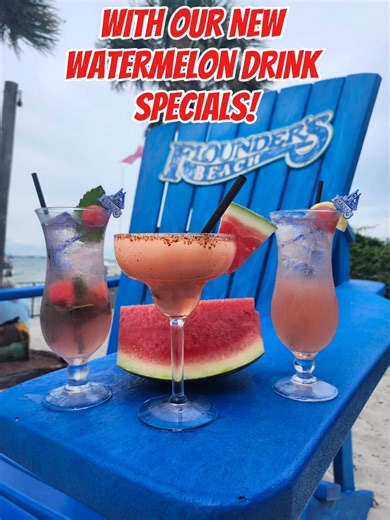 Come enjoy these new refreshing drink specials here at Flounders Chowder House! | Flounders Chowder House