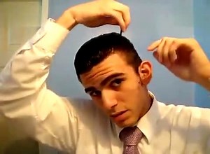 Rockabilly Pompadour 型男复古发型大背头示范油头贝森比比