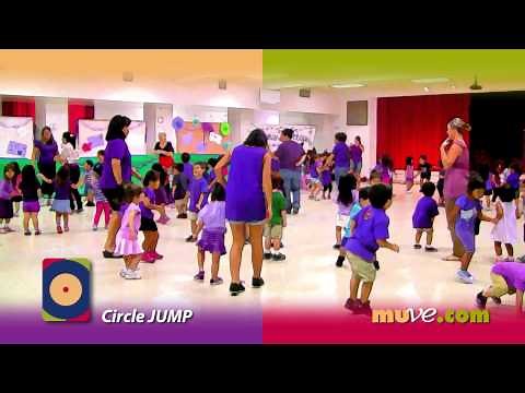 Dancing with Preschool kids - MUVE circle dancing game for small children