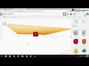 Adjusting the Workplane and Using the Ruler in TinkerCAD