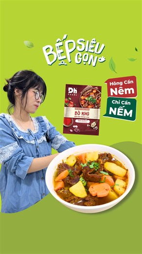 Series "Bếp Siêu Gọn" cùng Xốt Gia Vị Hoàn Chỉnh Dh Foods ⚡ P7: Bò kho 🐮 | Dh Foods