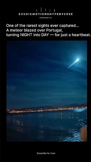 The Meteor That Turned Night Into Day Over Portugal 🌌 | One of the Rarest Events Ever Captured