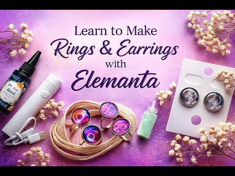 Easy UV Resin Earrings & Rings Tutorial