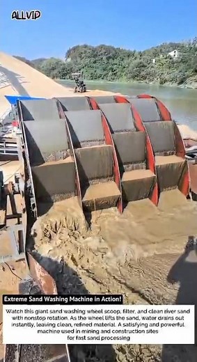 Extreme Sand Washing Machine in Action! Powerful River Sand Cleaner
