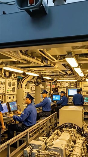Unveiling the classified heartbeat of a modern #Navy #Submarine #ControlRoom #trending #shorts