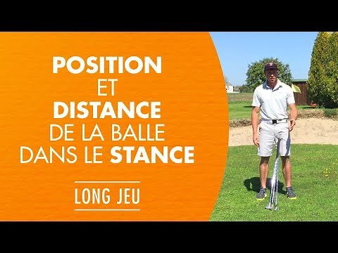 Position et distance de la balle dans le stance au golf