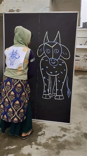 Cow Drawing Challenge 🐄 | Kya Aap Guess Kar Paoge? 🎨 #DrawingChallenge #CowDrawing