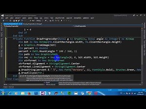 How To Draw Circular Progress Bar On Form In VB NET 2012