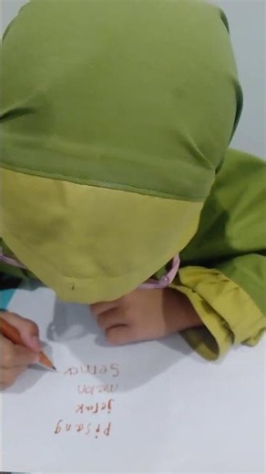 Menulis kata yang bermakna #kindergarten