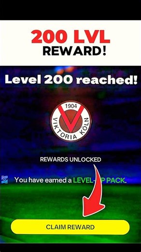 200 lvl Reward !...😍✨ #fcmobile