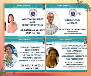 National Webinar on Kindergarten Remote Teaching and Learning: Developmentally Appropriate Responses in the Time of COVID-19 | DepEd Tayo Blue Rizal San Isidro ES Taytay