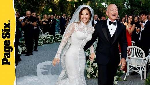 Lauren Sánchez wears long-sleeved corset wedding gown to marry Jeff Bezos in Italy: See first photo of the dress