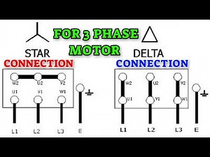 star delta connection || 3 phase motor connection