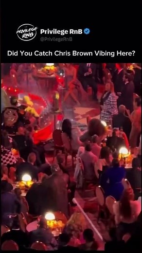 Chris Brown Vibing to Leon Thomas "MUTT" at the Grammys