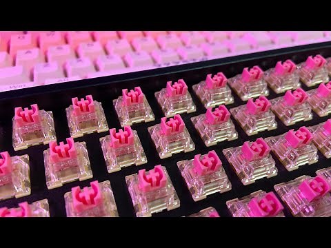 TTC Gold Pink Switches First Impression and Sound Test (No Lube and Foam) on Keychron K6