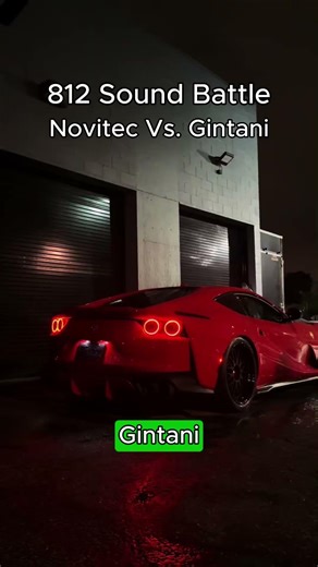 Ferrari 812 Sound Comparison: Novitec vs Gintani