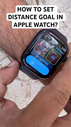 How to set Distance Goal in Apple Watch ? #apple#applewatch #smartwatch #pedometer
