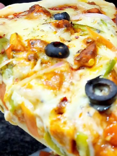 best homemade pizza recipe - without oven pizza #pizza #pizzalover #trendingfood #food