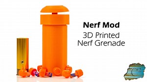 Nerf Grenade #3DPrinting #3DThursday