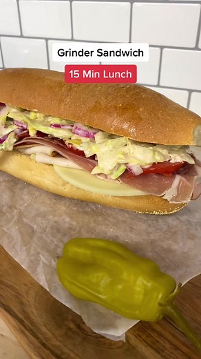 Quick Grinder Sandwich Lunch Recipe