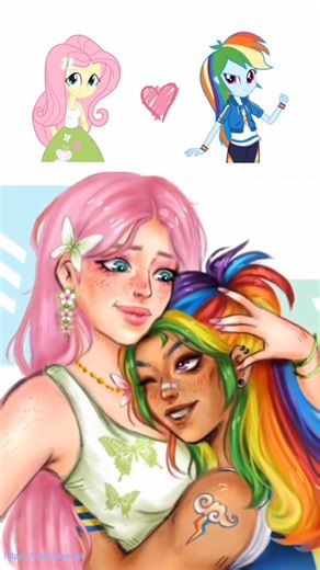 MLP Speedpaint🦋🌈 Rainbow Dash + Fluttershy