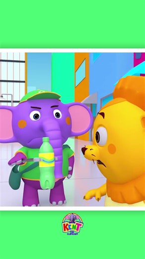 🧹 Let’s Clean Up the Trash! - Good Habits Song with Kent #shorts #kidssong #kenttheelephant