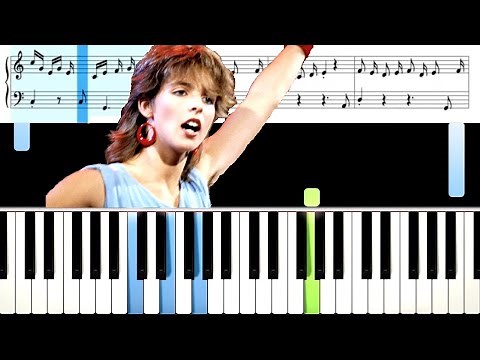 99 luffballons PIANO lesson with Sheet Music - Nena