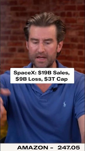 Does SpaceX make sense? $19 billion in sales. $9 billion net loss. $3 trillion market cap.