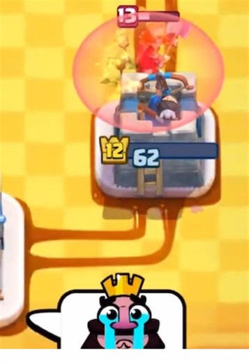 Aim directly at the King Tower | Clash Royale #clashroyale #clashroyaleclips #clashroyalememes #clutchwin #kingtower