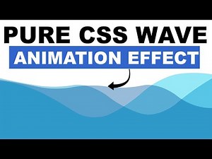 Pure CSS Waves Animation Effects || HTML and CSS