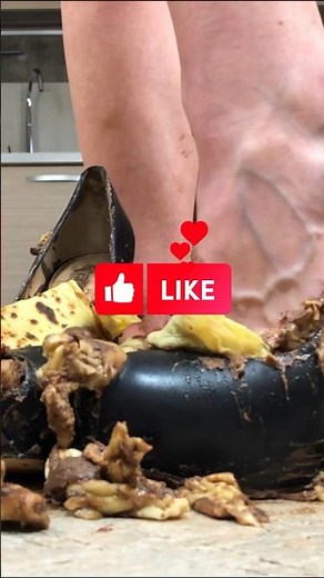 Oddly Satisfying in Heels Food Crushing! French Crepes Battle! ASMR