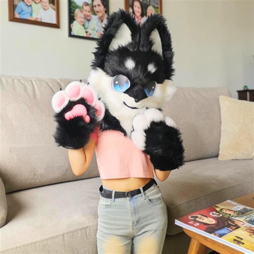 Fursuit Dog Head Mask Set Japanese Style, Canine Cosplay Costume - Etsy