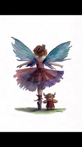 Highland jig #scottishhighlands #scottishborders #inverness #inverness #aberdeenshire #glasgow #dancers #fairies | Helen Clark Art