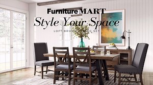 Looking to restyle your dining set after the Holidays? Watch to see how we styled The Loft Brown Table and Chairs! Dining Set: https://www.thefurnituremart.com/products/ifuifd655rectbl4s2u/ Buffet: https://www.thefurnituremart.com/products/ifuifd6441bff/ | The Furniture Mart | Facebook