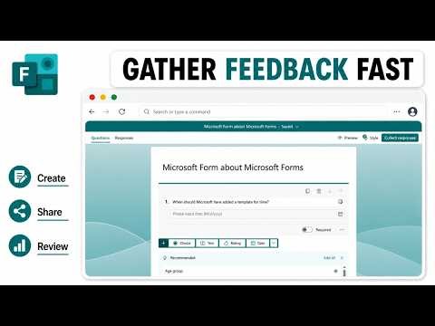 How to Use Microsoft Forms (First Form Tour)