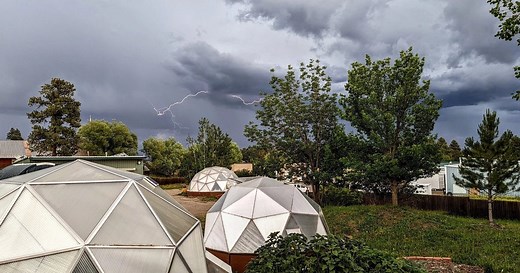 The Best Greenhouse for Hail - Growing Spaces Growing Dome | Growing Spaces®