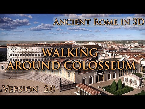 Ancient ROME IN 3D - Virtual walking around Colosseum! Version 2.0