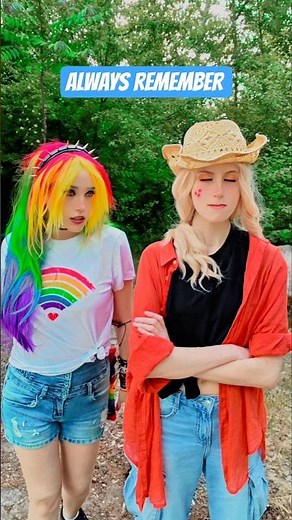 Always remember | Rainbow Dash & Applejack ‪@shinigamisara‬ #cosplay #shorts #mlp