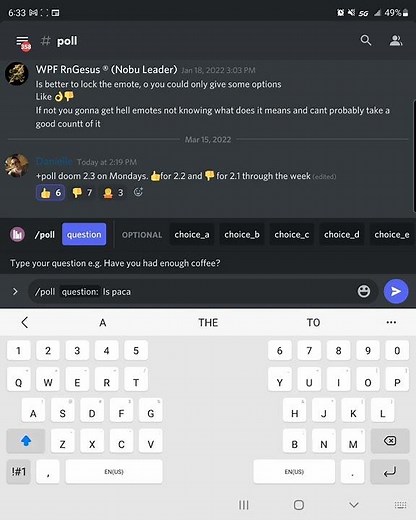 how to make a poll in discord