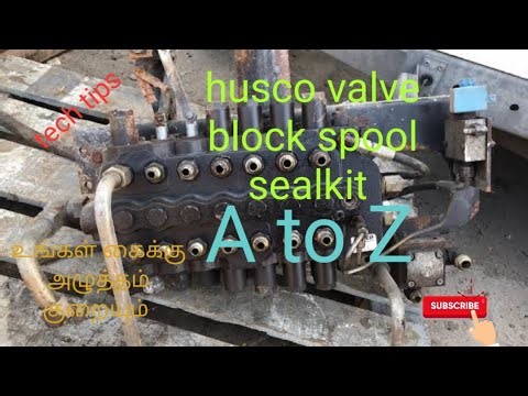 backhoe loader JCB husco/ back valve block spool sealkit change/#tamil #jcb #tipsandtricks #follow