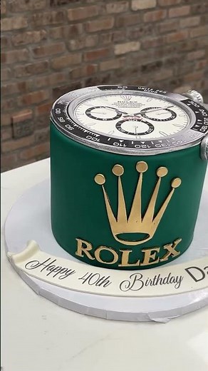 milestone moment deserves a masterpiece. Rolex Birthday Cake