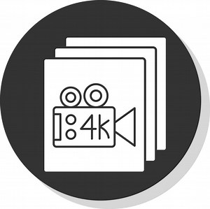 Video Film Vector Icon Design
