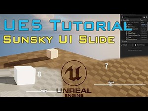 Unreal Engine 5 Blueprint Tutorial - Day night cycle in UI Slide Bar with time number transformation