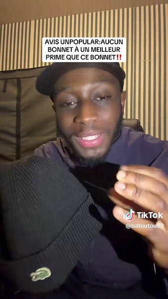 Aucun bonnet n'a un meilleur prime que ce bonnet Lacoste