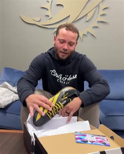 What My Cause My Cleats Means To Me.For the Saints game I unboxed my custom cleats for the My Cause My Cleats National Football League (NFL) initiative. It is always a powerful reminder of why I… | Alec Ingold