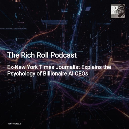 Billionaire AI CEOs, Storytelling & Risk — The Rich Roll Podcast (Nick Bilton) - AI Podcast Summaries from Transcripted.ai (VIDEO)