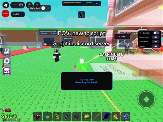 script in discord #fyp #roblox #stealabrainrot #viral #script