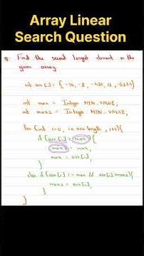 Second Largest Element in Array 🔥 | Easy DSA Trick #shorts