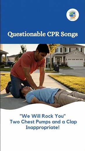 Questionable CPR song choices 😆 The correct BPM for #CPR compressions is 100–120 BPM. #cprclasses